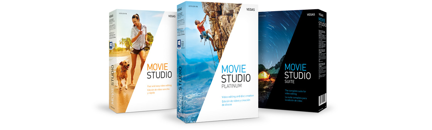 VEGAS Movie Studio 14 - Family of Products